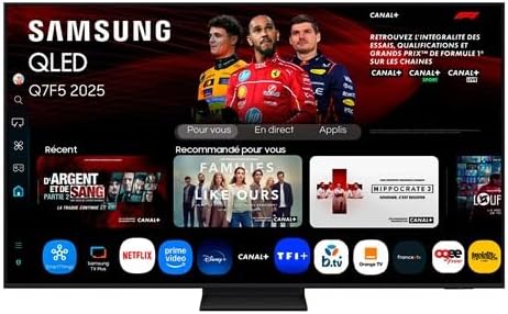 SAMSUNG QLED Q7F5 4K 75-inch Smart TV with AI vision, 100% color volume with Quantum Dot and more than 500 channels