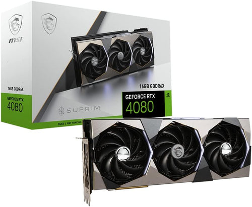 MSI GeForce RTX 4080 16GB GDDR6X SUPRIM Gaming Graphics Card