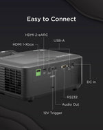 ViewSonic LX700-4K RGB 5200-Lumen 4K HDR Laser Home Cinema Projector Black