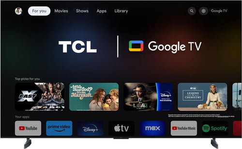 QD Mini LED TV Tcl 85C89B 215cm 4K UHD 2024 Brushed Aluminium