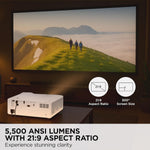 ViewSonic LS901-4K Laser Projector 4K UHD 5500 ANSI Lumens 240Hz White
