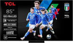 QD Mini LED Pro Tcl 85C79K 85" 4K UHD 2025 Brushed Aluminium TV