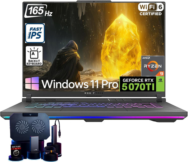 ASUS ROG Strix G16 16" 165Hz Gaming Laptop Ryzen 9 8940HX 32GB 1TB SSD RTX 5070 Ti