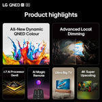 LG 86QNED80A6A 86-Inch 4K UHD Smart TV, (α7 AI Processor, Freeview Play and Amazon Alexa, 60Hz) [Model 2025]