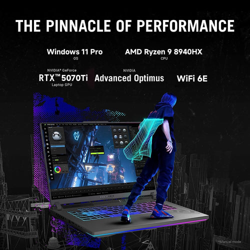 ASUS ROG Strix G16 Gaming Laptop AMD Ryzen 9 8940HX RTX 5070Ti 64GB DDR5 2TB SSD 16" 165Hz Win 11 Pro