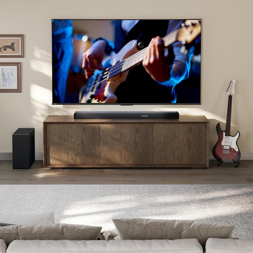 Hisense TV & Soundbar Bundle: 85E78QTUK PRO QLED TV plus the AX3120Q Soundbar – vibrant 4K with high-impact 3.1.2 channel audio.