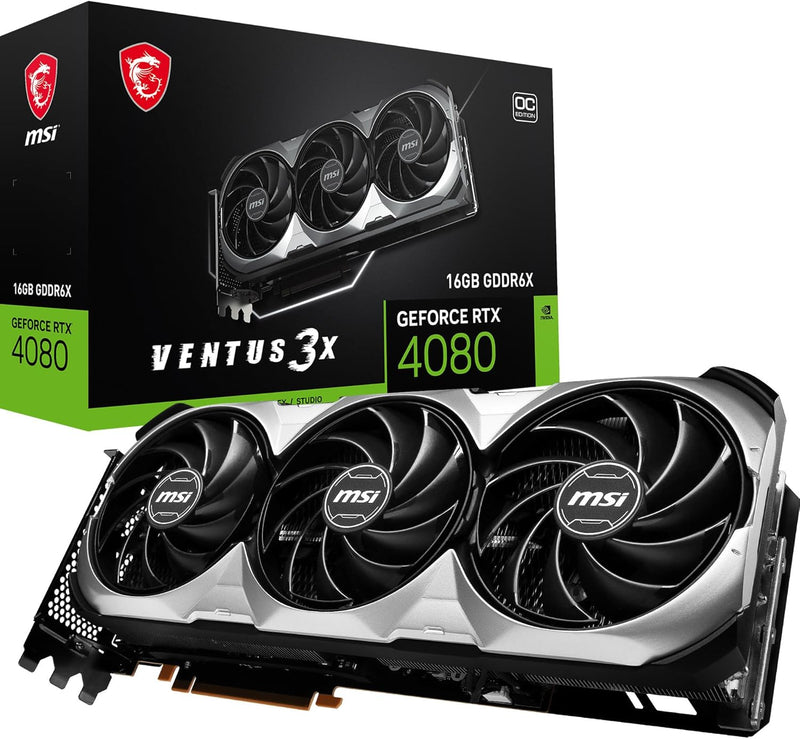 MSI GeForce RTX 4080 16GB VENTUS 3X OC Gaming Graphics Card