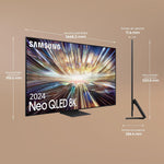 SAMSUNG Neo QLED 8K 2024 75QN800D 75" Smart TV with 8K Resolution, More Speakers Than Ever With Dolby Atmos and Q-Symphony, the Best Smart TV and No Cables with Slim One Connect